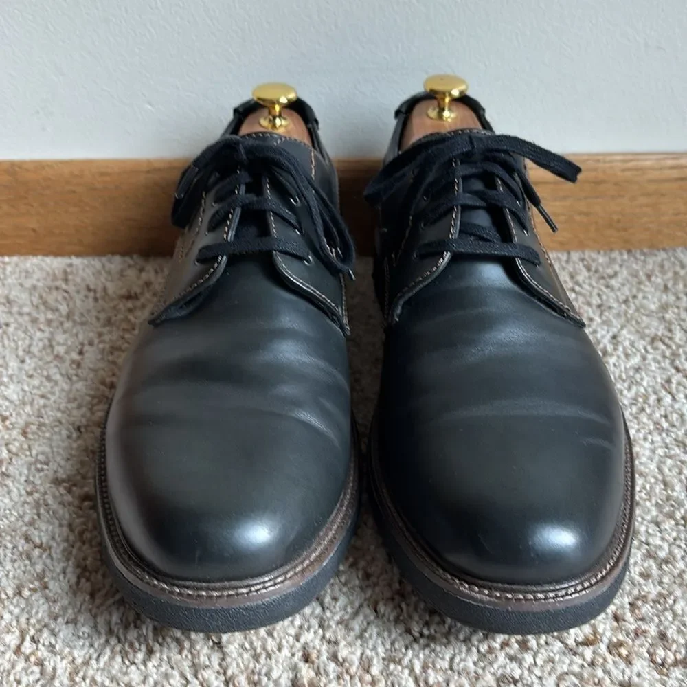 Dockers Men’s Parkway Dark Gray Graphite Lace Up Oxfords Shoes Cushioned Insoles